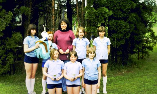 Mickleton School girls' netball team, 1977