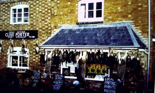 Butcher's Shop:  owned by Clive Porter, 1980